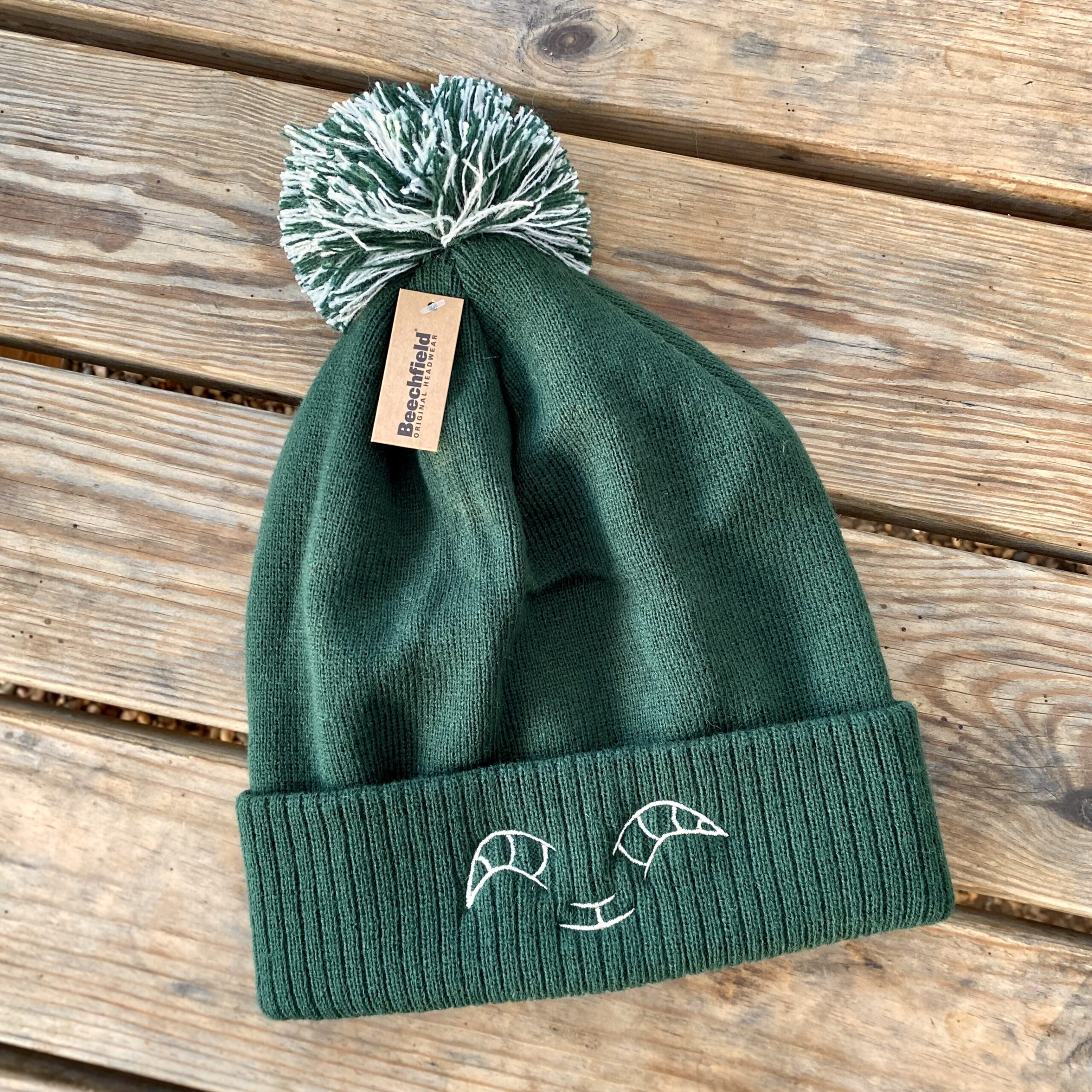 Goat Shed New Green Bobble Hats